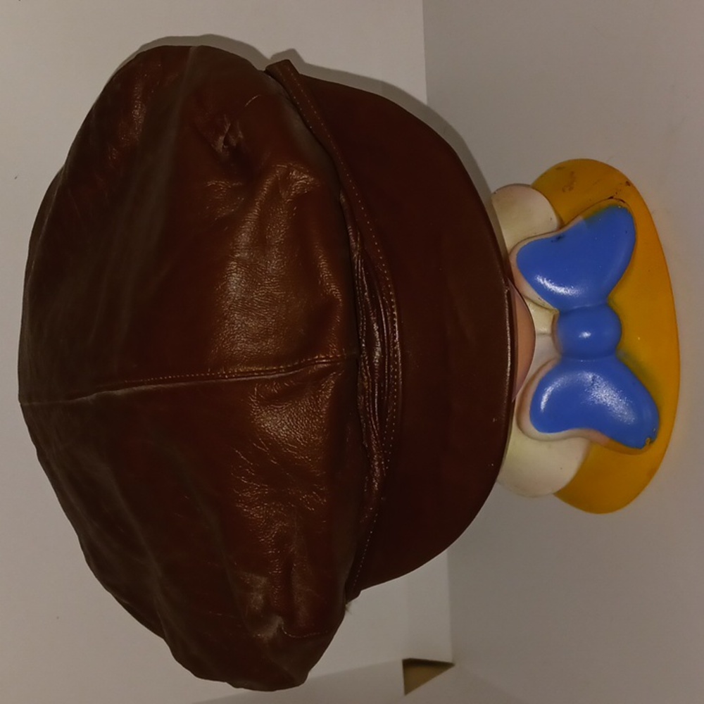 Vintage Italian Leather Hat